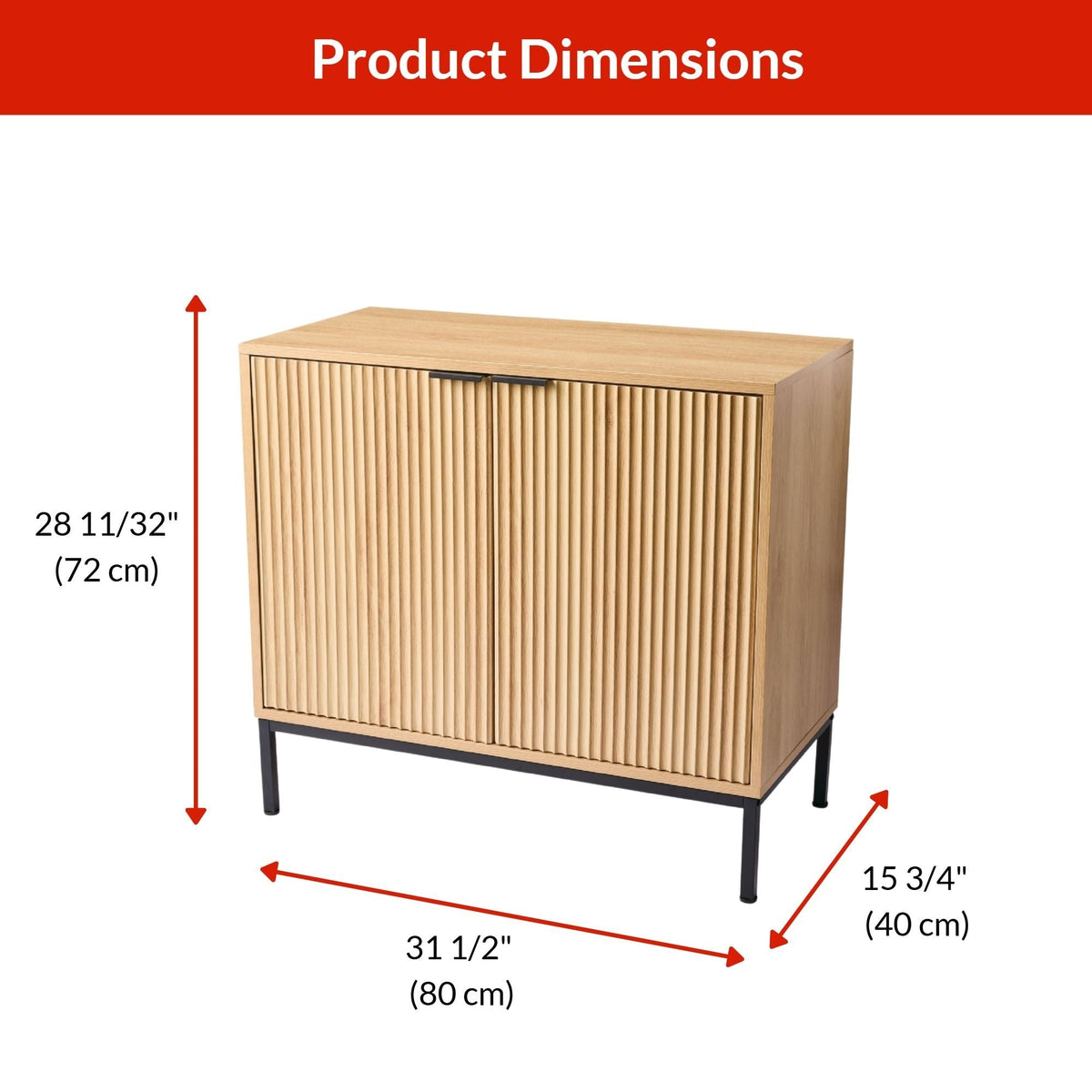 Byward Scallop Accent Cabinet Oak