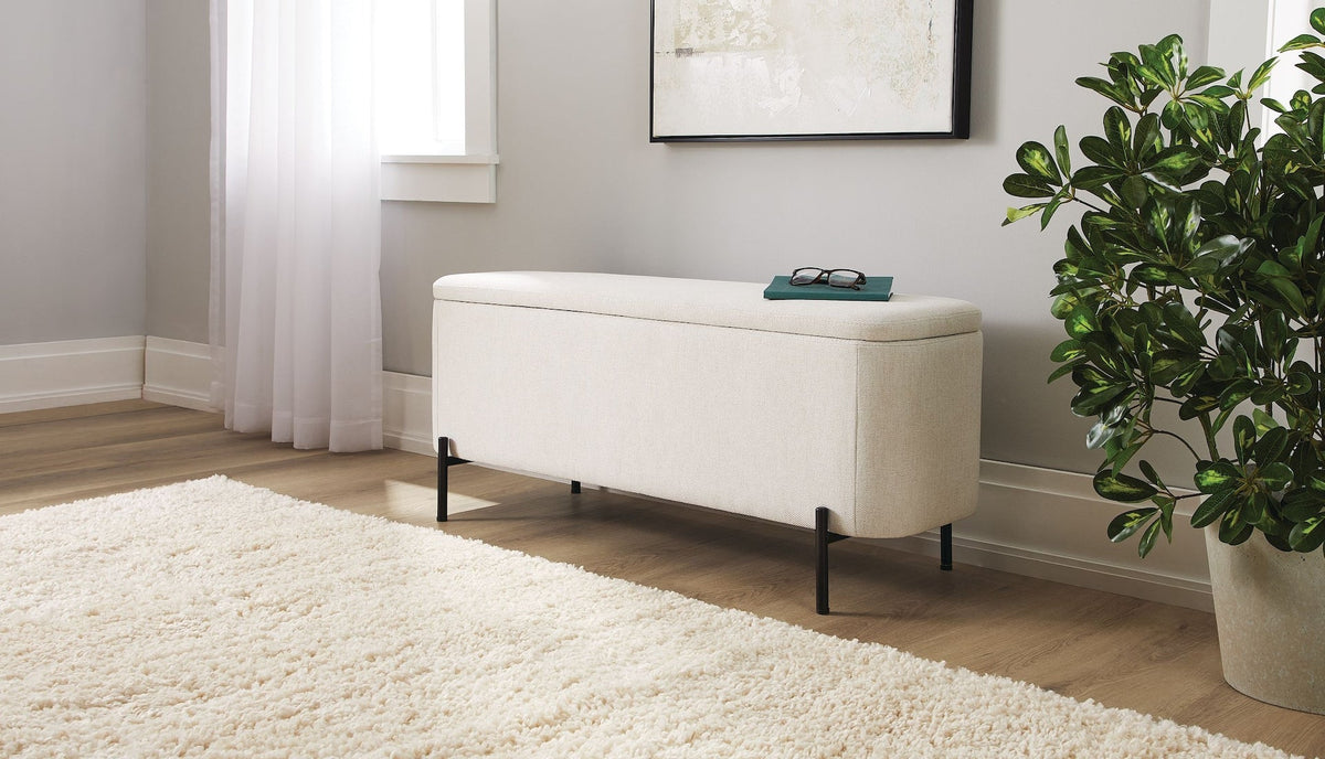 Picton Storage Bench, White