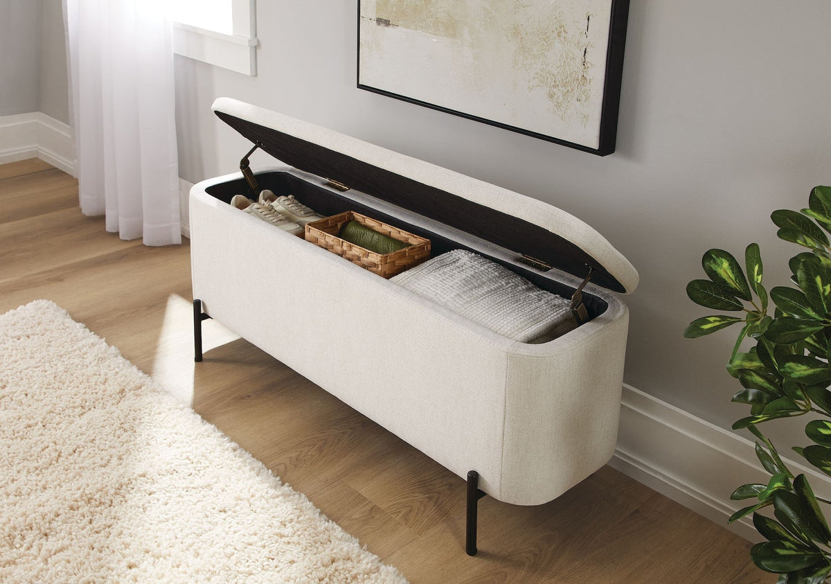 Picton Storage Bench, White