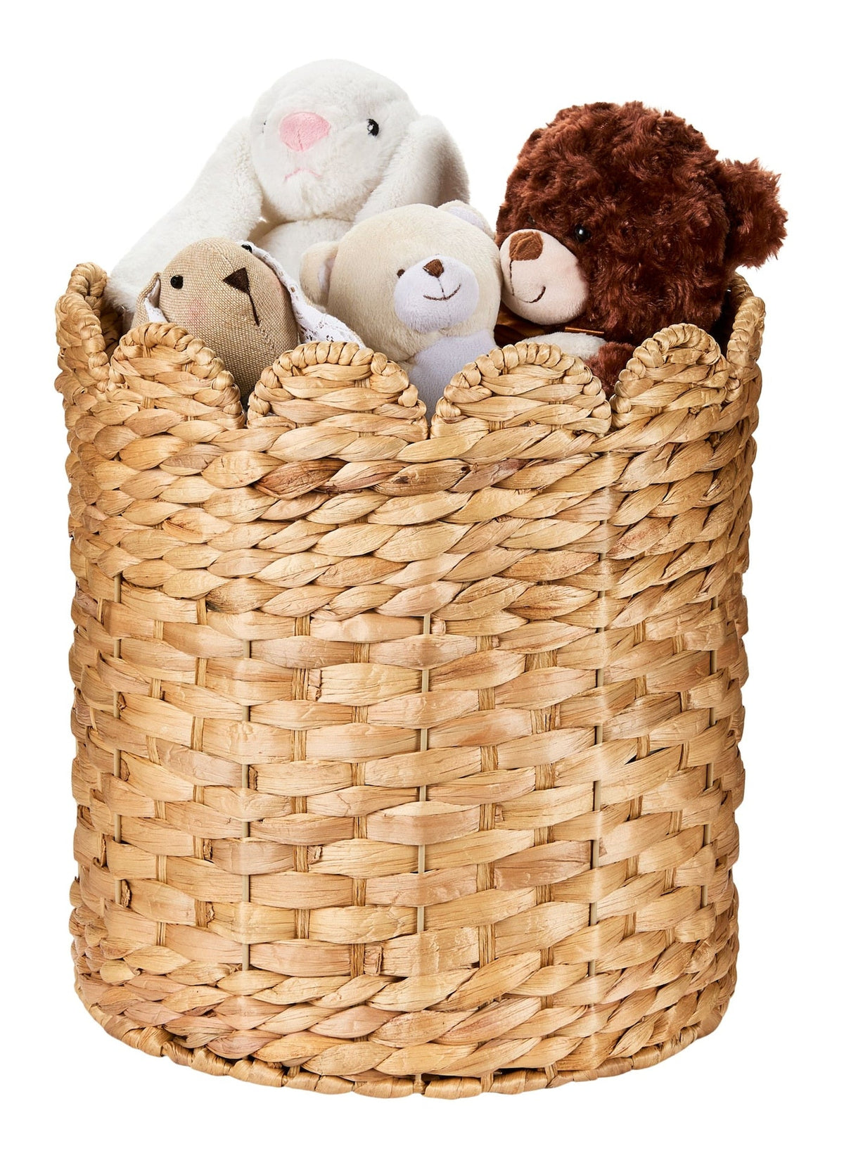 Sadie Woven Tall Water Hyacinth Storage Basket
