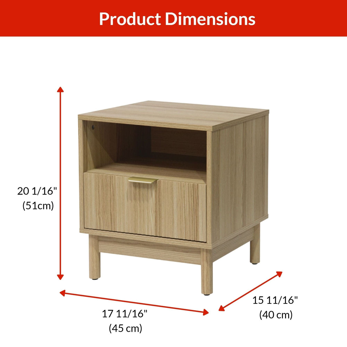 Winkler Side Table, Oak