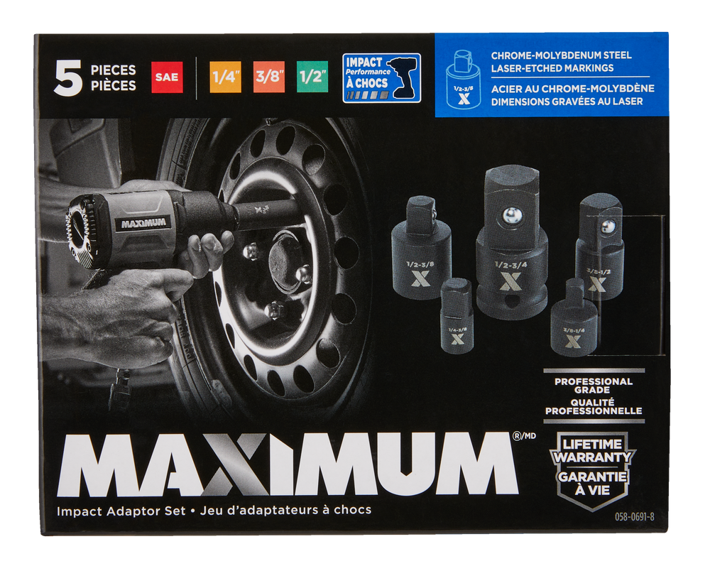 Impact Adapter Set with Case, 5-pc