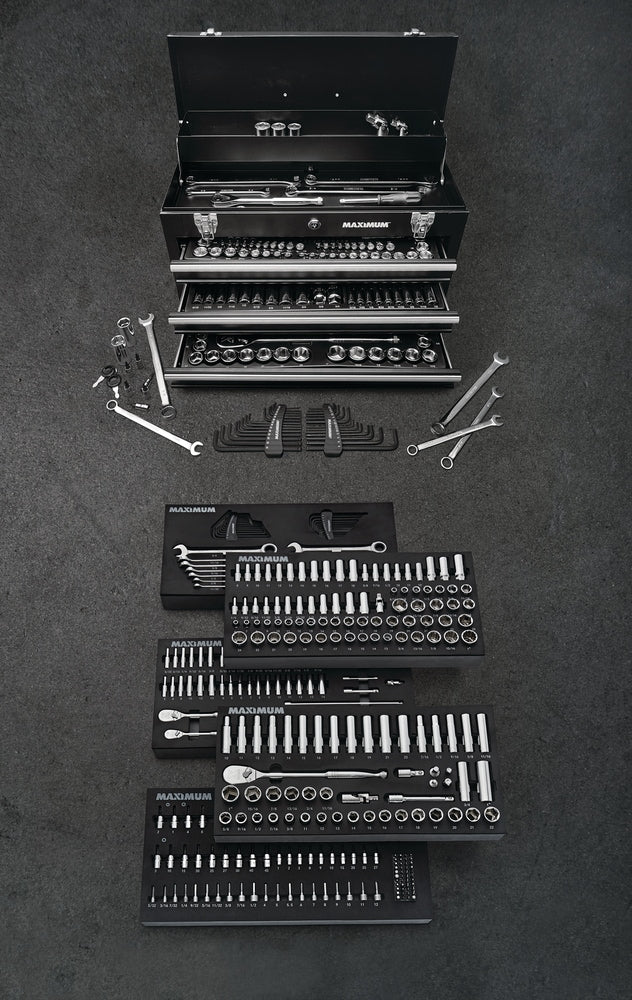 Professional Grade Socket Set, 346-pc, CRV, Nickel-Chrome Plating