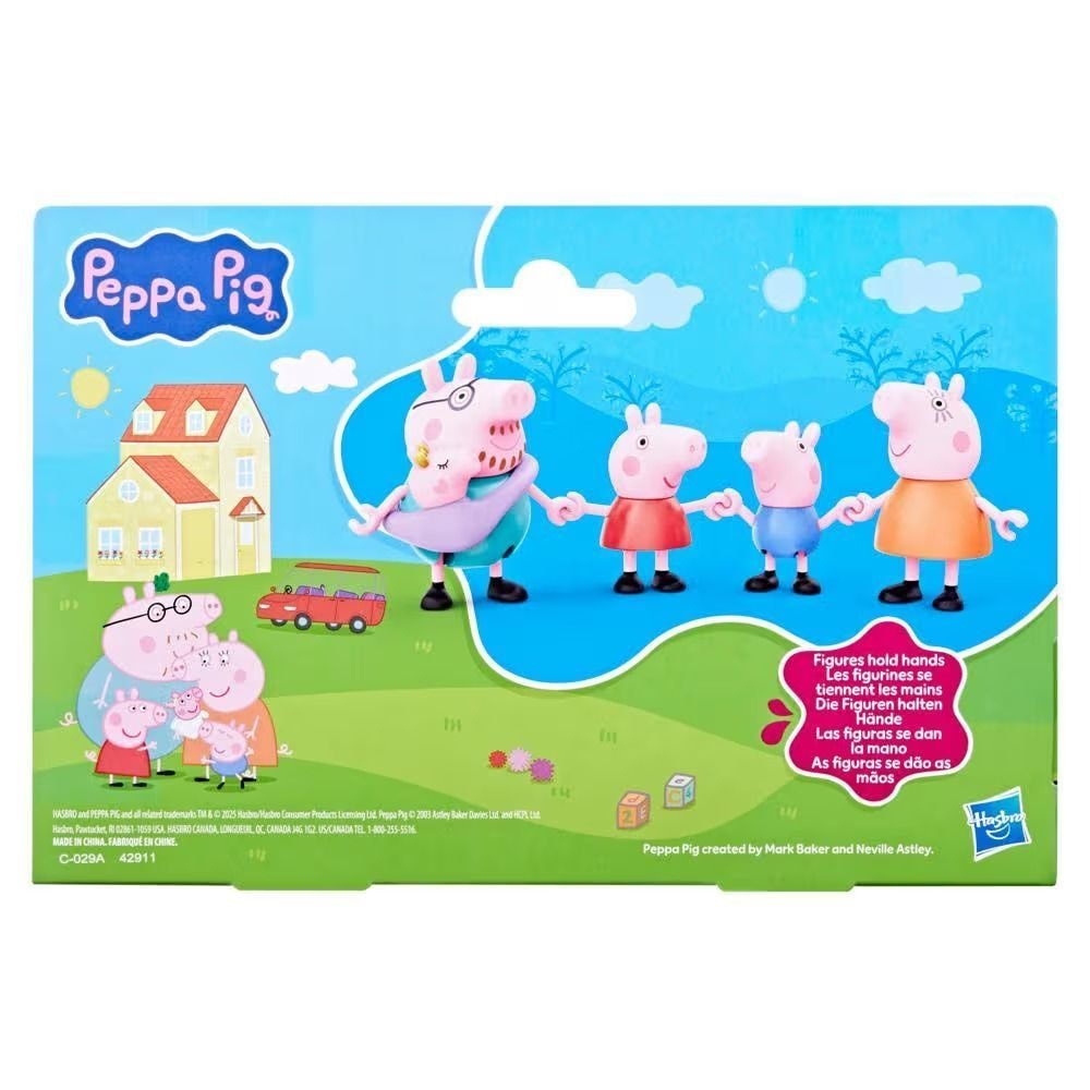 Family Figure Playset for Ages 3+, 4-pc