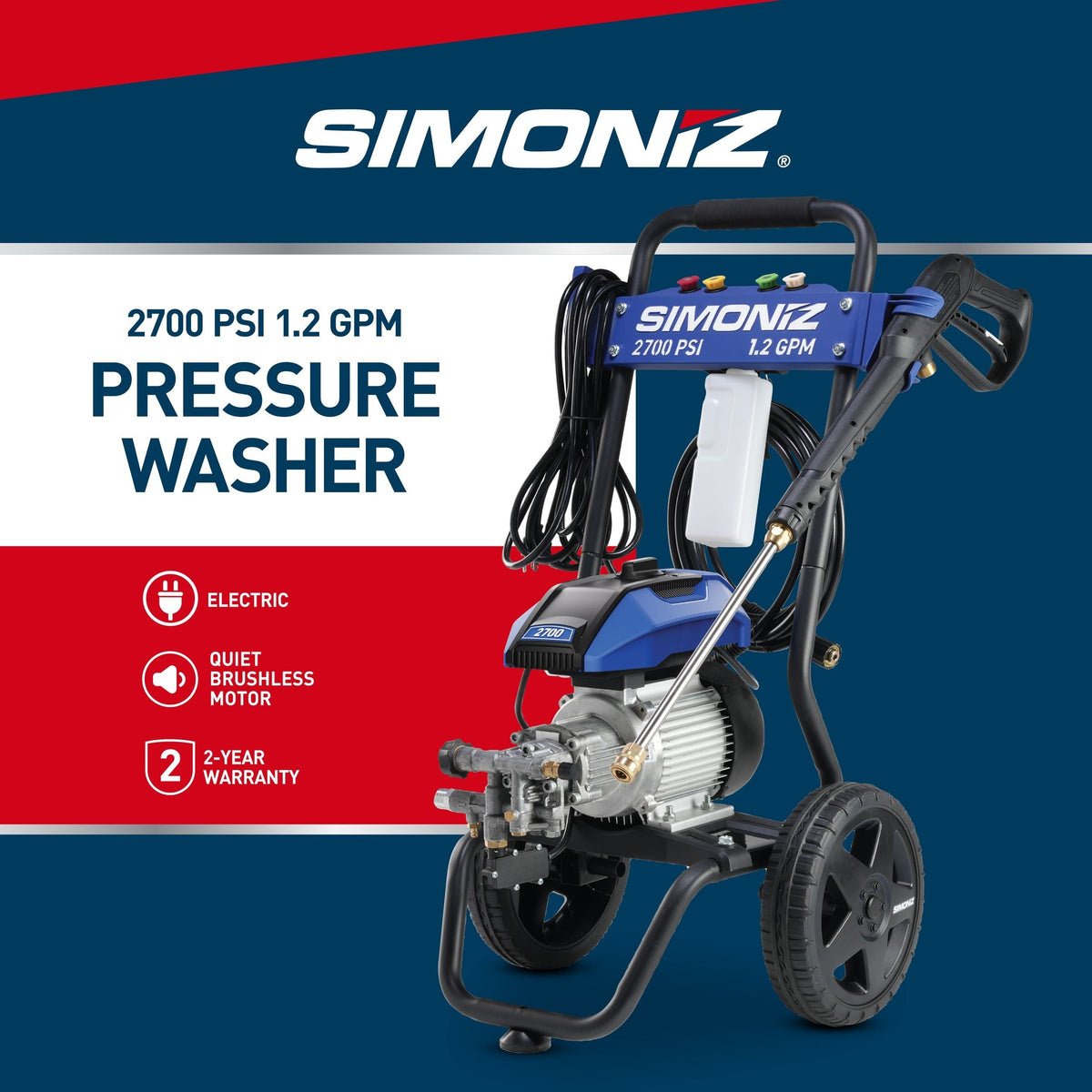 2700 PSI Electric Pressure Washer