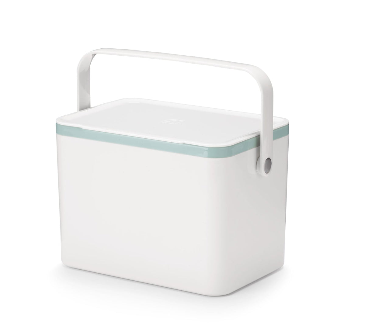Plastic Rectangular Compost Bin, White, 4-L