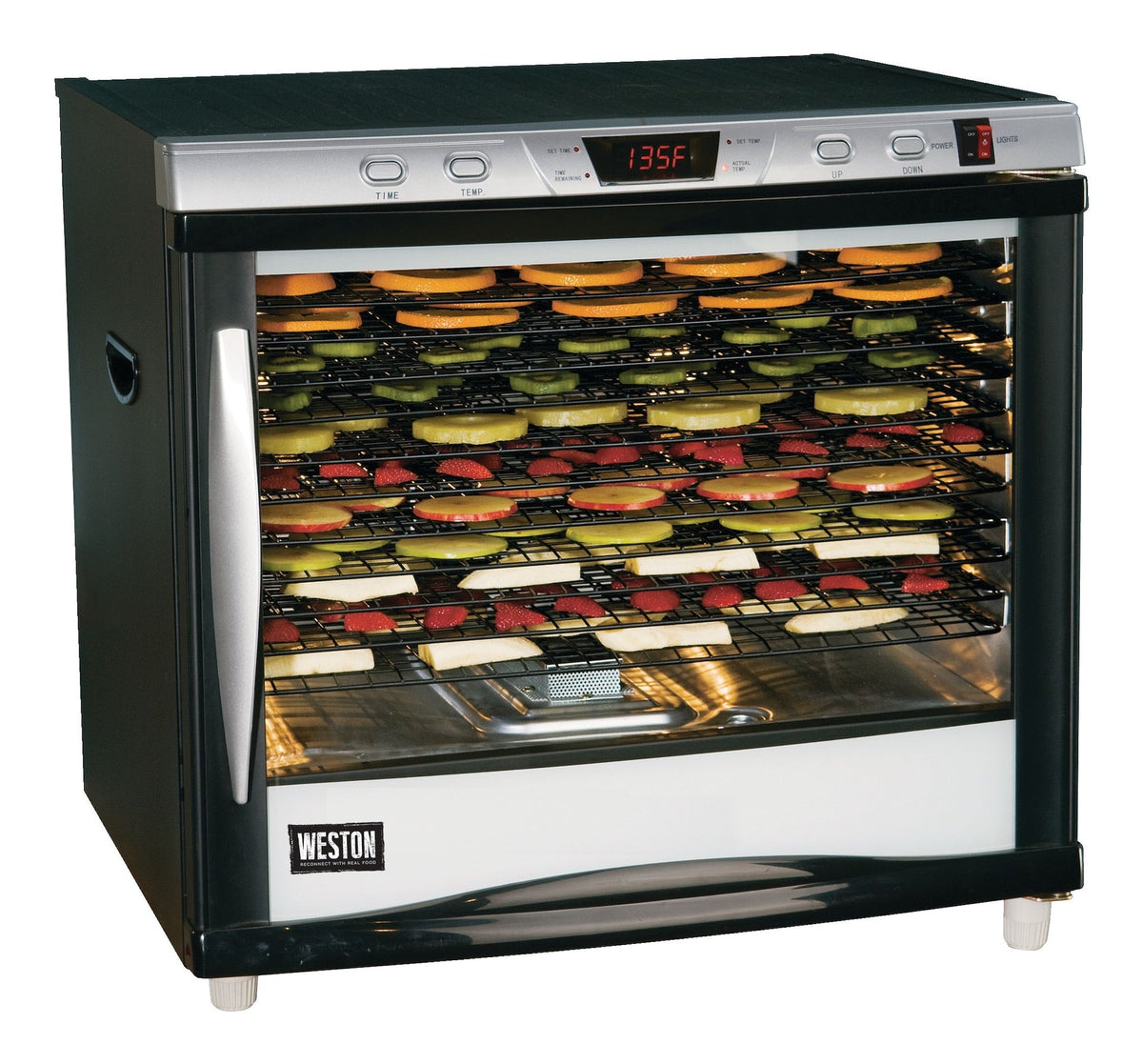 Pro-1200 12-Tray Digital 110V 1600W Dehydrator, 80-L