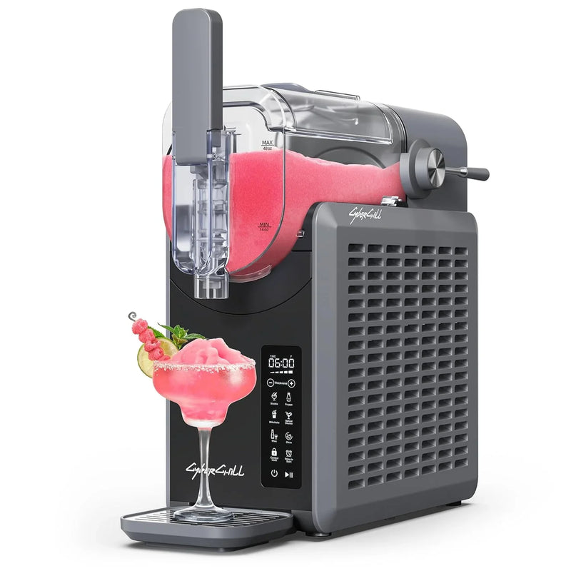 Slushie Machine,24-Hour Delay Start&Cold Retention, 68 oz Slushy Machine with Self-Cleaning Function, Frozen Drink Maker with 5 Preset Programs,Frozen Margaritas, Frappés, and More S9880