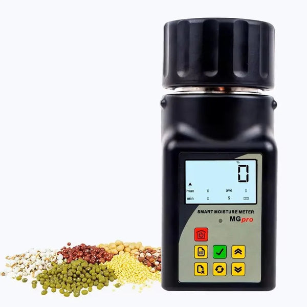 Portable mini grain moisture measuring instrument, suitable for 25 types of grains such as coffee, cocoa, rice, wheat, etc., with 99 sets of data storage function L7285