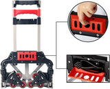 Hand Cart-Home Small Trailer Luggage Cart Folding Trolley Car Outdoor Goods Shopping Trolley Cart Truck