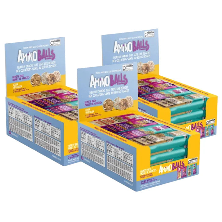Amino Balls Vegan Protein Variety Pack, 36 x 40 g J2714