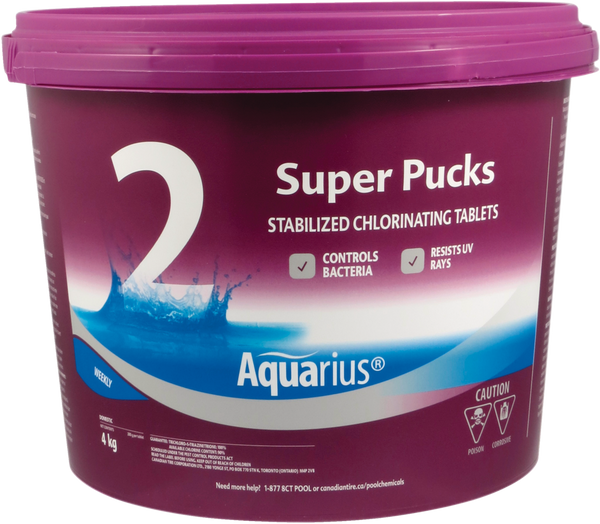 Super Pucks Water Stabilized Chlorinating Tablets, 4-kg C3773