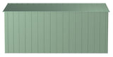 Classic Galvanized Steel Storage Shed, Sage Green, 10-ft x 14-ft