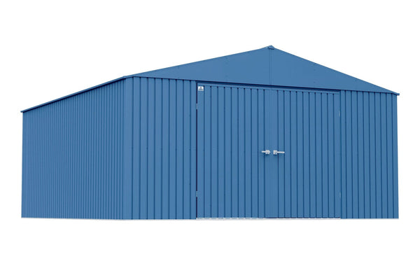 Elite 14x16-ft Blue Grey Corrosion-Resistant Steel Shed G8218