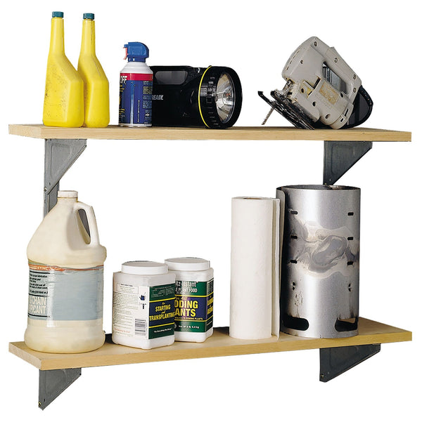 Galvanized Steel Shelf Kit with Hanger and Brackets C1186
