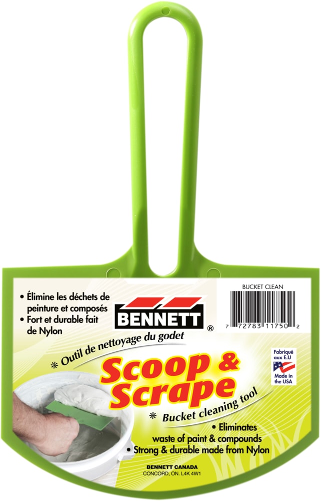 Plastic Paint Bucket Clean Scoop, 6-in J1617