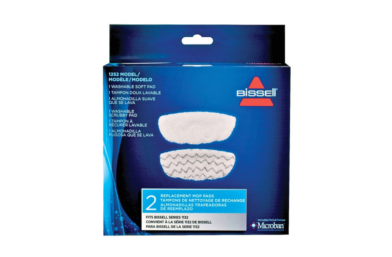 Bissell Symphony Replacement Steam Mop Pads, 2-pk C8605