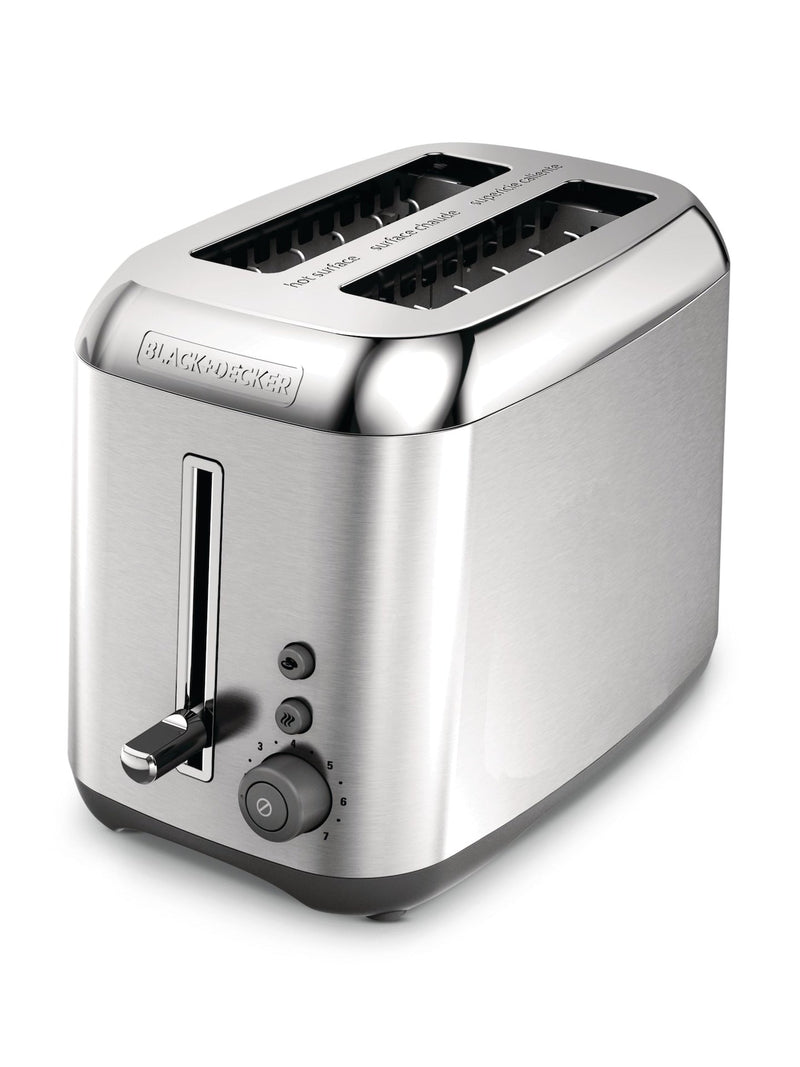 Kitchen Tools Extra Wide Slots Toaster with 7 Settings, Stainless Steel, 2-Slices V5712
