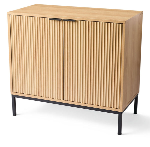 Byward Scallop Accent Cabinet Oak R1019