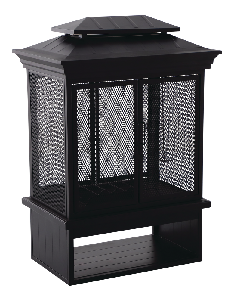 McKay Outdoor Wood Burning Fireplace, 35-3/8 x 24 x 51-1/2-in