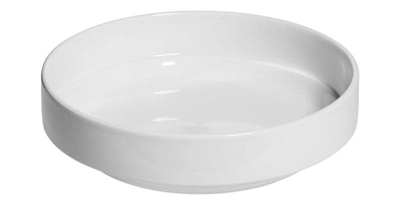 Modern Edge Porcelain Dinner Bowl, 7.8-in, White O3318