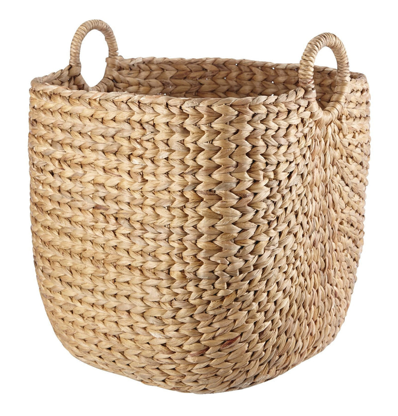 Nola Hand Woven Basket, Large, 16 15/16 x 16 15/16 x 18 1/2-in D448