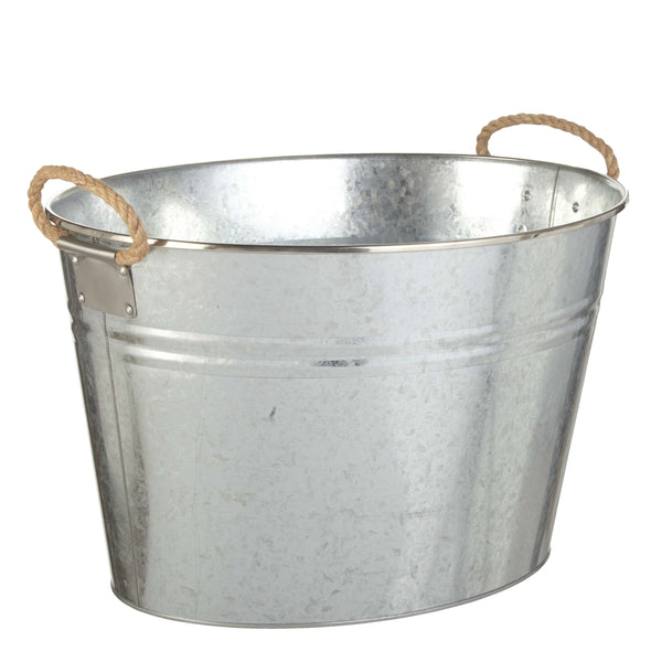 Outdoor Oval Galvanized Party Tub, Assorted C6647