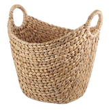 Tess Curved Hand Woven Storage Basket, 16 x 12 x 15-in