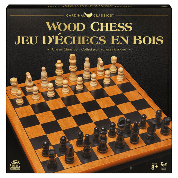 Premium Wood Chess Set, 2 Players, Ages 8+ J3516