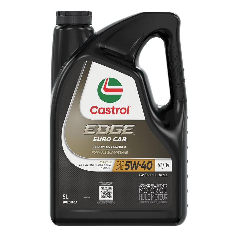 Euro A3/B4 5W40 Advanced Synthetic Engine/Motor Oil, 5-L P7096