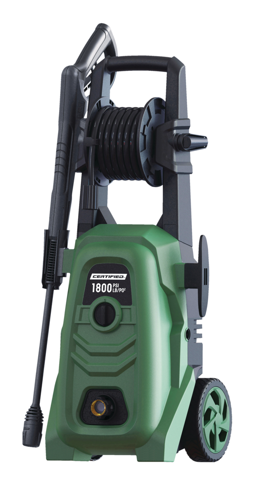 1800 PSI 1.4 GPM Corded Cold Water Wheeled Brushed Electric Pressure Washer with Foam Blaster V9477