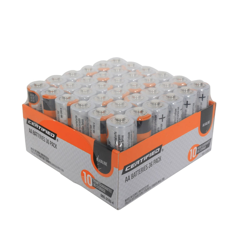 AA Alkaline Battery Set, All Purpose, Long Shelf Life, 36-pk E5947