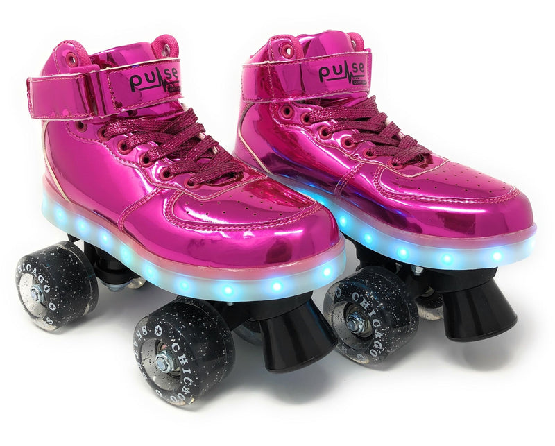 Pulse LED Light Up Rollerskates, Pink T4239