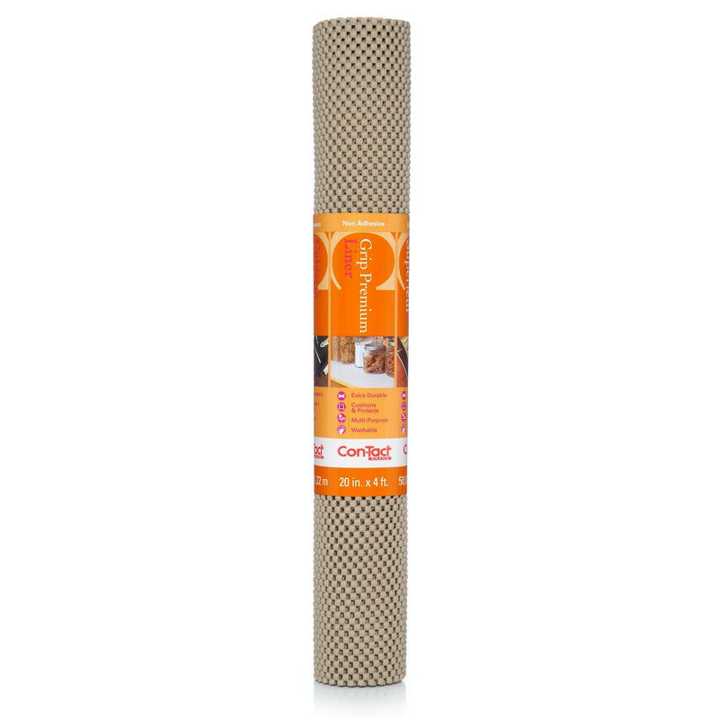 Con-Tact Grip Premium Non-Adhesive Cushioned Shelf/Drawer Liner, Taupe, 20-in x 4-ft M5023