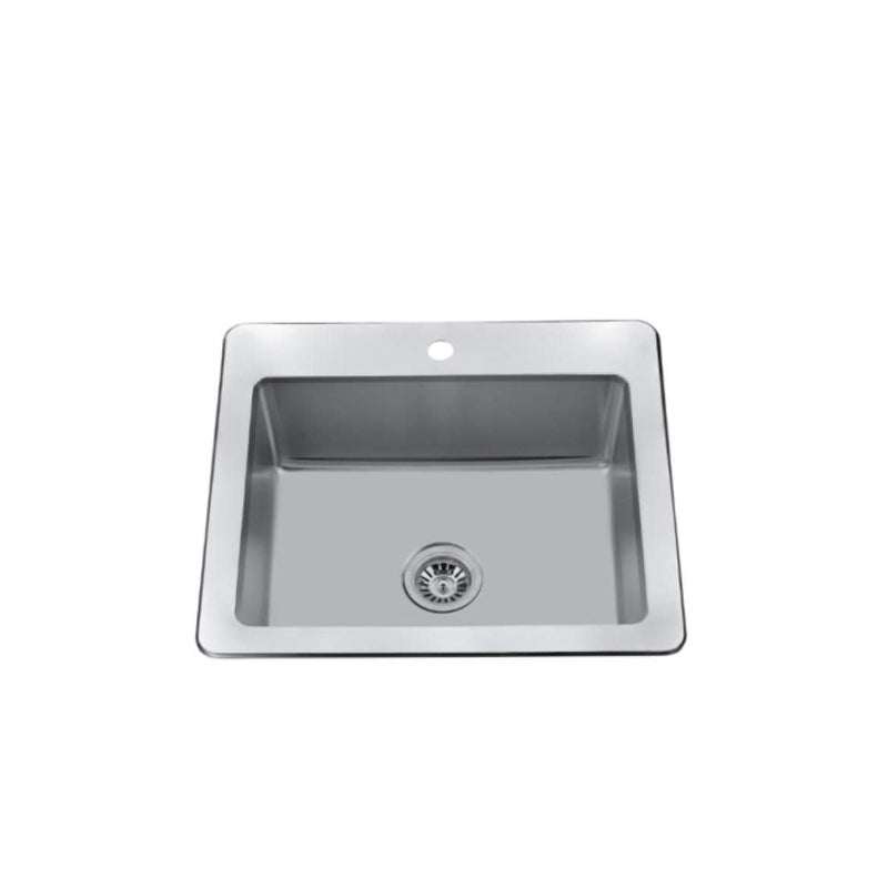 25-in Brushed Satin Stainless Steel Drop-in Sink R7807