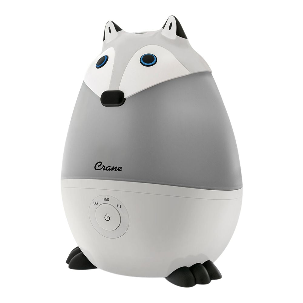 Pediatric Cool Mist Humidifier with Vapor Tray and Diffuser, Raccoon
