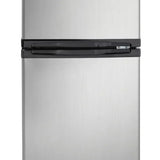 Danby Designer 3.1 cu. ft. Dual Door Compact Fridge with Freezer in Stainless-steel Look