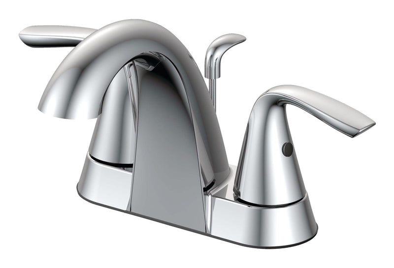 Gallant Double Handle 4-in Centreset Bathroom Sink Faucet with Pop-up Drain, Chrome T6307