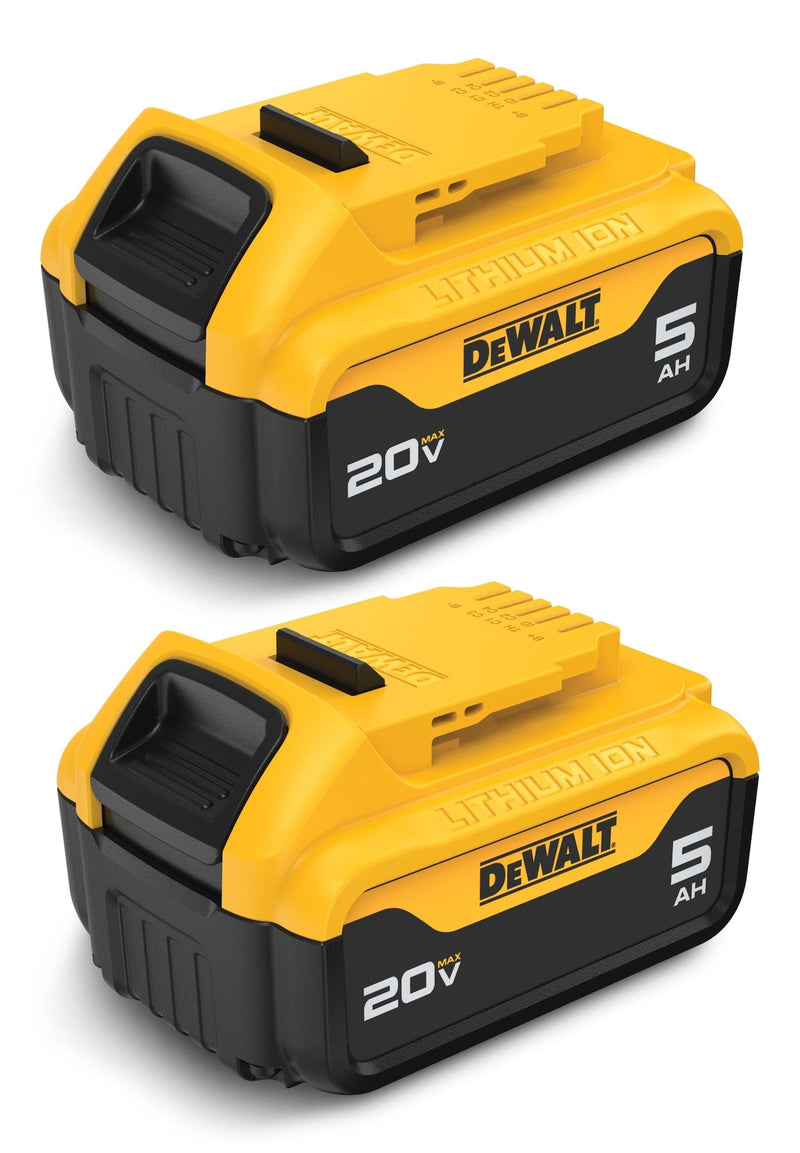 DCB205-2 20V MAX Lithium-Ion 5.0Ah Battery Pack with LED Fuel Gauge, 2-pk X2925
