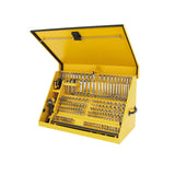 Triangle Portable Multi-Tier Steel Tool Box with Power Outlet, 36-in