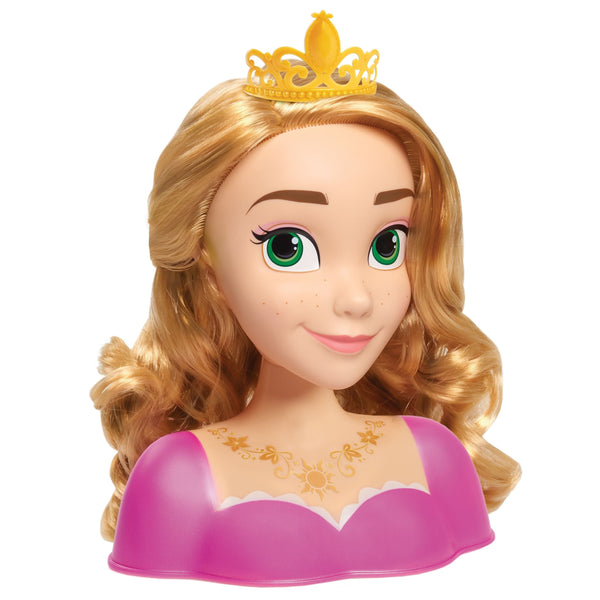Princess Deluxe Hair Styling Head Toy with 14 Accessories, Assorted, Ages 3+ G8397