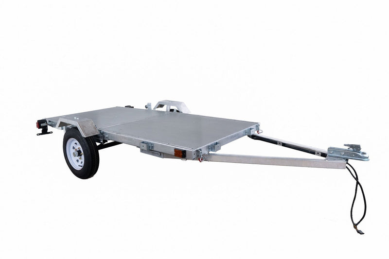4x8-ft Single-Axle Galvanized Folding Utility Trailer Q6530