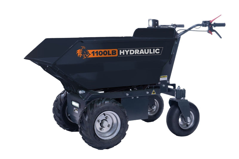 POWER by Marlon 1100 lb Self-Drive Electric Dump Cart Q8912
