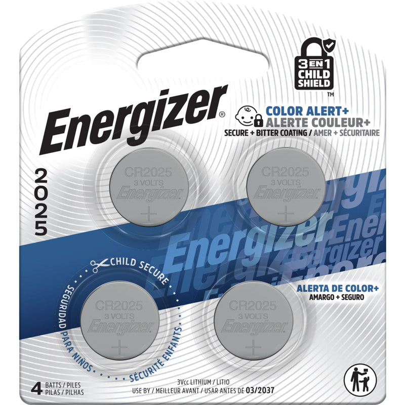 2025 3V Lithium Coin Batteries, Long-Lasting, 4-pk X2324