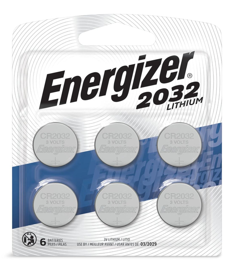 6-pk CR2032 3V / 3 Volt Lithium Coin Cell Batteries, Long Lasting P4764