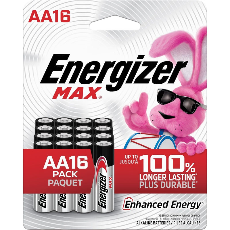 Max 16-pk AA Alkaline Batteries, Long Lasting, All Purpose X8825