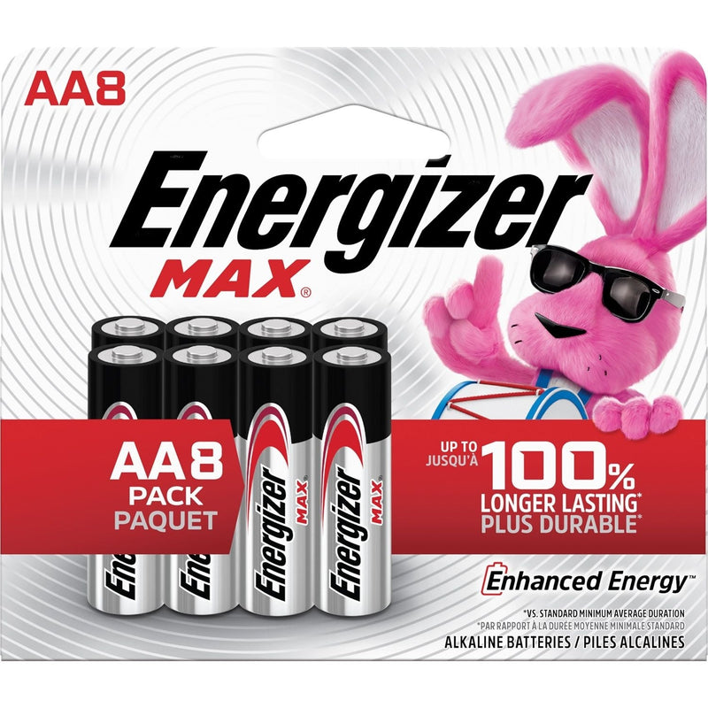 Max 8-pk AA Alkaline Batteries, Long Lasting, All Purpose C1804