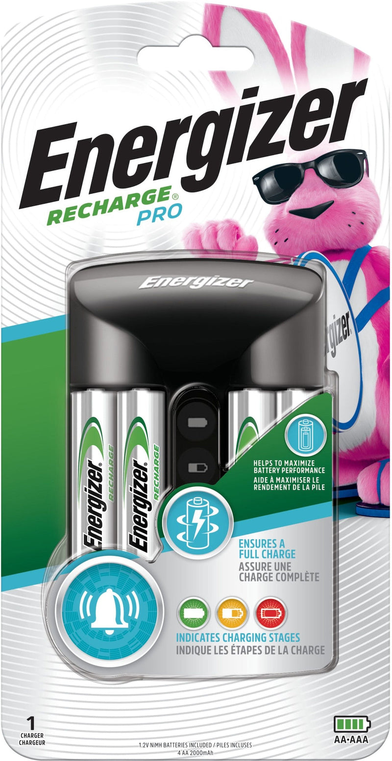 Recharge Pro CHPROWB4 AA /AAA Rechargeable Battery Charger with 4 AA NiMH Batteries T1753