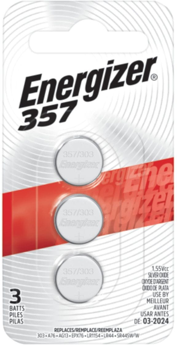 Silver Oxide 3-pk 357 LR44 AG13 303 A76 1.5V / 1.5 Volt Button Coin Cell Batteries E6201