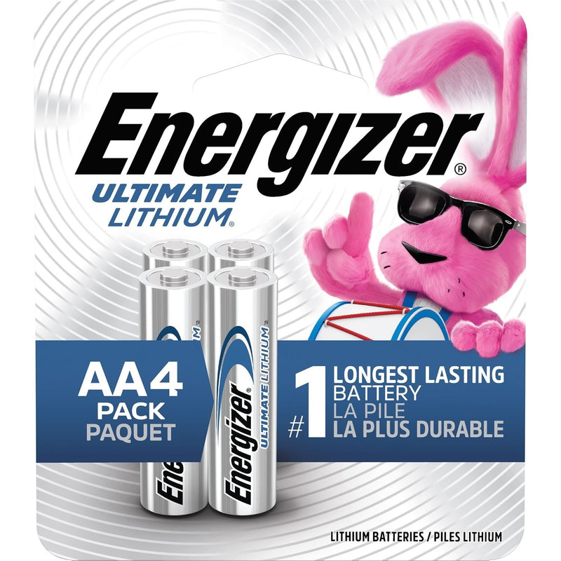 Ultimate Lithium AA Batteries, Long Lasting, All Purpose, 4-pk A3064